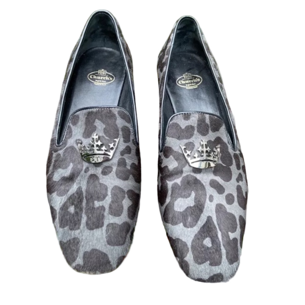 Church's Women's Black Silver Tone Loafers